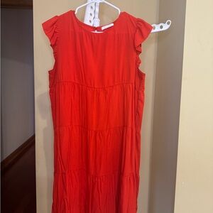 Red Sleeveless Women’s Dress